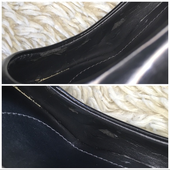 7.5 Tahari Patent Leather Black Pump High Heels - Picture 6 of 8